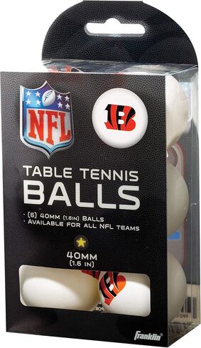Franklin Sports Team Licensed Table Tennis Balls - NFL Team Table Tennis Balls - Official Team Logos and Colors - Fun NFL Tailgate Accessories in Saudi Arabia