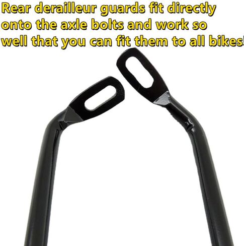 XYUDNG Bike Bicycle Rear Derailleur Chain Stay Guard Carbon Steel Gear Protector Adjustable Cycling Rear Derailleur Protector for Outdoor Mountain Road Cycling Bike, Black in Saudi Arabia