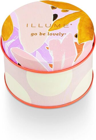 ILLUME Go Be Lovely Small Fleur Tin Candle, 2" L x 1" W x 1" H, Lavender La La in Saudi Arabia