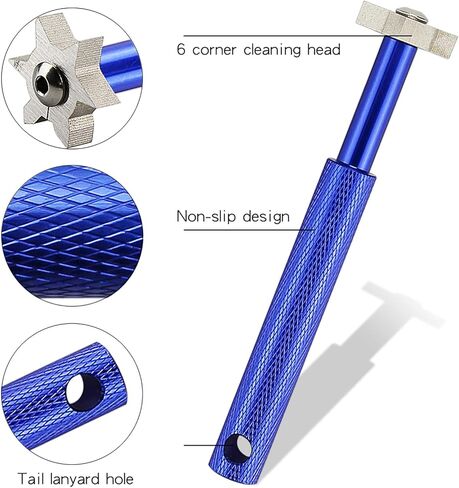 أداة تنظيف أخدود نادي الجولف من VIPMOON، منظف أخدود فرشاة نادي الجولف مع حلقة تسلق من الألومنيوم بسحاب قابل للسحب، مبراة أخدود الجولف لأخاديد U & V، هدايا الجولف للرجال in Kuwait