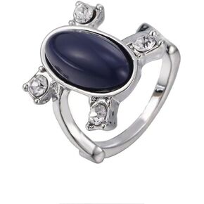 Fashion Daylight Walking Signet Vintage Created-Sapphire Ring Elena's Daylight Ring Elena Gilbert TVD Daylight Ring for Fans