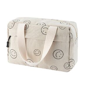 Women Cosmetic Bag Large Makeup Bags Cute Corduroy Cosmetic Pouch Portable Makeup Organizer Travel Toiletry Bag