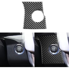 Real Soft Carbon Fiber Car Center Console Shift Indicator Panel Sticker Auto Interior Accessories Compatible with Toyota Highlander 2014 2015 2016 2017 2018 2019 Black