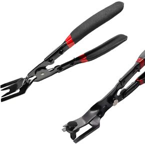 Panel Clip Removal Plier, Automotive Door Panel Upholstery Trim Clip Removal Tool Plier, Remove Push Pin and Press in Trim Clip Fasteners Lift Action Plier, Car Accessories
