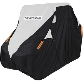 NEVERLAND UTV Cover, 300D Heavy Duty Side by Side Cover Oxford Material Compatible with Polaris RZR Yamaha Rhino Can-Am Defender Honda Pioneer Kawasaki Mule Teryx 2-3 Passenger（Up to 125" L