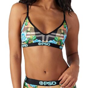 PSD Women's V-Neck Bralette - V-Neckline Bralettes for Women with Adjustable Straps and Breathable Fabric