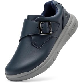 FitVille Extra Wide Shoes for Men Swollen Feet Slip on Diabetic Walking Shoes for Men Wide Feet, Hook & Loop