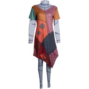 Women Dress Sally Costume Halloween Christmas Outfit