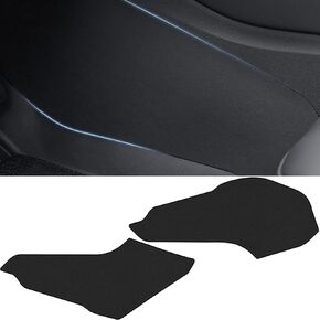 Central Control Side Anti-Kick Mat Compatible with Tesla Model 3 2017-2023, Model 3 Front Seat Side Anti-Kick Cover Dust Resistant Cover TPE Pad for Model 3 Easy Clean Interior Accessories 2Pcs