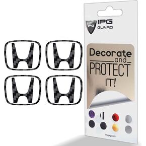 IPG IPG Decal Made for S2000 Pilot CRZ OEM Logo Center Cap Overlay Wheel Tire Decals (Logo: 2.5" / Center Cap:3")(4 Units) (Solid Black)