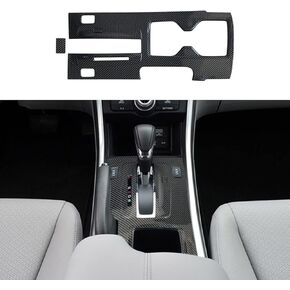 ruihe Carbon Fiber Pattern Car Gear Shift Knob Console Panel Trims Cup Holder Frame Cover Compatible with Fit for Honda Accord 2013 2014 2015 2016 2017
