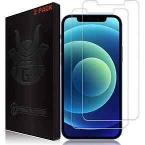 2 Pack Screen Protector for iPhone 12 Pro Max - Tempered Glass Screen Saver, Phone Case Friendly, Lifetime Replacement, Protective Screen Cover for 6.7 Inch iPhones