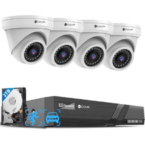 4K PoE 32 Channel Security Camera System, Human/Vehicle Detection, UHD NVR 8TB HDD, 12 Dome 12 Bullet 8MP Commercial IP Camera IP67 Night Vision, Business Surveillance Outdoor, LYH37E8M3224