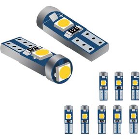 10 PCS Car LED Bulb Dashboard Lights, T5 LED Bulb, 3030 3SMD Super Bright Chipset Replacment for Car Dashboard Dash Instrument Panel Gauge Cluster Indicator Lights Lamp (Blue)