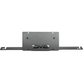 Capable Bumper Slanted Front License Plate Mount for The 2021-2024 Ford Bronco | Fits The Factory Capable Steel Front Bumper ONLY | Relocates License Plate Below The Grille | DV8 Offroad