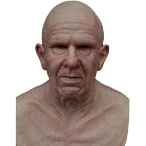 The Elder Mask - Realistic Old Man Mask Latex Scary Halloween Face Mask for Adults Masquerade Halloween Party Decor Costumes