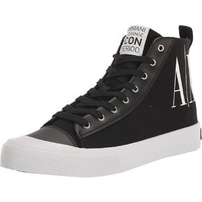 A｜X ARMANI EXCHANGE Men's Updated Icon Logo High-top Sneaker
