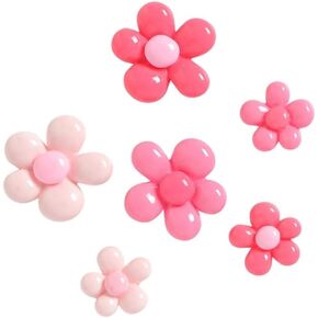 Rubber Tote Bag Charms, Beach Bag Charm Accessories, Shoe Charms, Decorative Charm X Small Beach Bags, Shoes with Holes (Pink Flower)