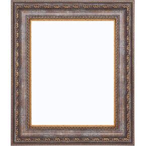 11"x14" Frame Oil Painting Art Prints,Canvas Frame for Canvas Painting,11x14 Inch Mount Finished Canvases Poster Frames,Picture Frames for Wall ,No Back & Cover,Bronze Ornate Gold Frame & Aquamarine