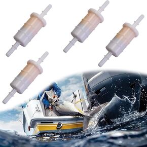 879885Q In-line Fuel Filter for Mercury for Mariner Verado 4 Stroke Outboard Sierra Replace Boat Outboard Motor Filter 18-7718 35-879885T 879885T 35-879885Q 35-879885K (Pack of 4)