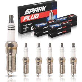 ENA Set of 6 Iridium Spark Plug Compatible with Buick Chevrolet GMC Oldsmobile Hummer Isuzu Pontiac Saab Saturn Rainier Cobalt Colorado HHR Malibu Trailblazer 2002-2012 Replacement for 41-103 12625058