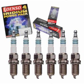 6 pc DENSO Iridium Power Spark Plugs compatible with Lexus IS300 3.0L L6 2001-2005