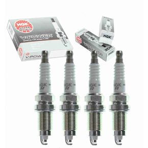4 pc NGK V-Power Spark Plugs compatible with Jeep Wrangler 2.5L L4 1987-2002