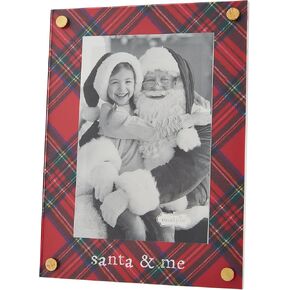 Mud Pie Acrylic Santa Frame; 8" x 6"