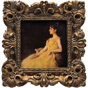 CISOO 4x6 Vintage Picture Frame Antique Ornate Black and Gold Photo Frame, for Table Top and Wall Display, Decorative Floral Design Retro Home Decor, Photo Gallery Art