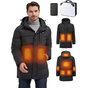 Heated Jackets for Men with Battery Pack Included, Mens Heated Jacket 8 Heat Zones, Windproof Mens Heated Coat