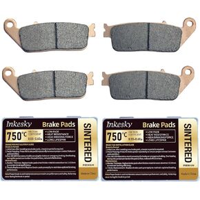 Sintered HH Brake Pads Compatible with EBC FA196HH/HONDA/INDIAN/BUELL/TRIUMPH/VICTORY (2 Packs)