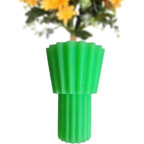 Cemetery Vase Rubber Inserts,Cemetery Flowers Holder Bracket for Grave Vase,Reusable Alternative to Messy Floral Foam Styrofoam Cones,Silicone Secure Flowers Holder for Headstone