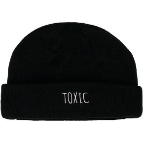 Two-Faced Beanie Embroidered Acrylic Soft Hats for Men and Women