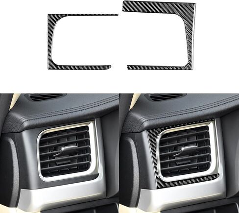 Real Soft Carbon Fiber Car Center Console Shift Indicator Panel Sticker Auto Interior Accessories Compatible with Toyota Highlander 2014 2015 2016 2017 2018 2019 Black in Saudi Arabia