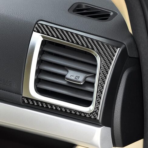 Real Soft Carbon Fiber Car Center Console Shift Indicator Panel Sticker Auto Interior Accessories Compatible with Toyota Highlander 2014 2015 2016 2017 2018 2019 Black in Saudi Arabia