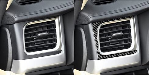 Real Soft Carbon Fiber Car Center Console Shift Indicator Panel Sticker Auto Interior Accessories Compatible with Toyota Highlander 2014 2015 2016 2017 2018 2019 Black in Saudi Arabia
