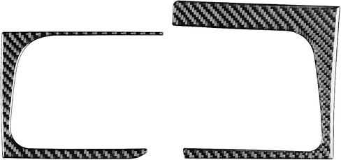Real Soft Carbon Fiber Car Center Console Shift Indicator Panel Sticker Auto Interior Accessories Compatible with Toyota Highlander 2014 2015 2016 2017 2018 2019 Black in Saudi Arabia