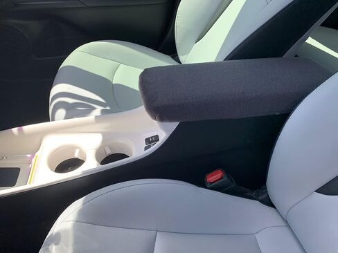 Auto Console Covers- Fits The Toyota Prius Prime, 3 & 4 LE, XLE 2016-2022 Center Console Armrest Cover Anti-Pill Fleece Fabric - Black in Saudi Arabia