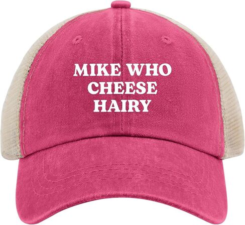 Mike Who Cheese Hairy Hat Funny Trucker Hats for Women Funny Baseball Hat Funny Gifts for Men in Saudi Arabia