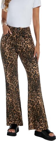 antar Leopard Stretch Denim Jeans - Animal Print in Saudi Arabia