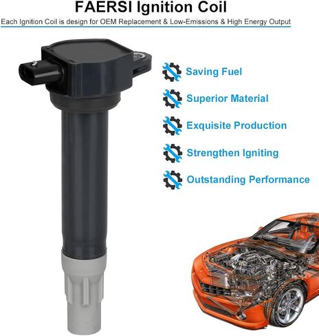Ignition Coil Pack of 6 Compatible with 2006-2010 Dodge Charger Magnum Nitro Challenger Avenger & Chrysl 300 Town & Country Sebring Pacifica 2.7L 3.5L 4.0L V6 for 4606869AA 4606869AB UF502 in Saudi Arabia