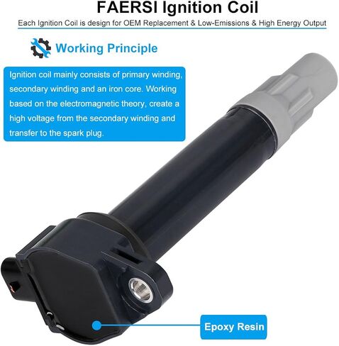 Ignition Coil Pack of 6 Compatible with 2006-2010 Dodge Charger Magnum Nitro Challenger Avenger & Chrysl 300 Town & Country Sebring Pacifica 2.7L 3.5L 4.0L V6 for 4606869AA 4606869AB UF502 in Saudi Arabia