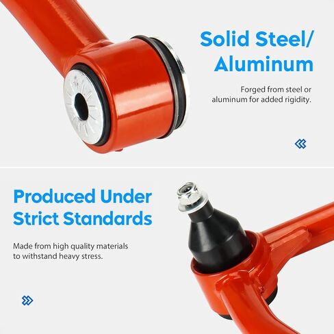 رفع أذرع التحكم العلوي الأمامي 2-4 بوصة لسيارة Chevy Silverado 1500 2019-2022، GMC Sierra 1500 2019-2022، مع استبدال مفاصل الكرة، طقم تعليق قابل للتعديل 4 قطع in Kuwait