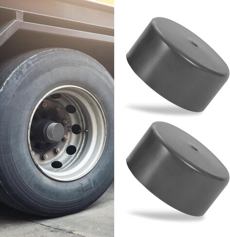 2PCS Bearing Dust Caps, 1.98 Inch Grey Rubber Caps, Trailer Wheel Hub Dust Covers Replacement Bearing Protector, Universal Automotive Exterior Accessories for Trailer Boat Wheel in Saudi Arabia