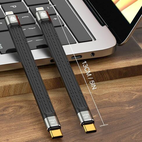 2-Packs Short USB C Cable, (5inch) Thunderbolt 4 USB 4 Cable with 40Gbps Data Transfer 240W PD Fast Charging 8K@60Hz, Compatible for iPhone 15 Pro Max, External SSD, Docking, eGPU Laptop in Kuwait