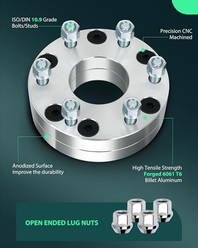 SCITOO 4Pcs 5x4.5 to 6x5.5 Wheel Adapters 2 inch Bore 74mm Studs 12x1.5 5 Lug Wheel Spacers No Hubcentric Fit for Hyundai Tucson 2005-2021,for Honda Civic 1973-2021 in Saudi Arabia