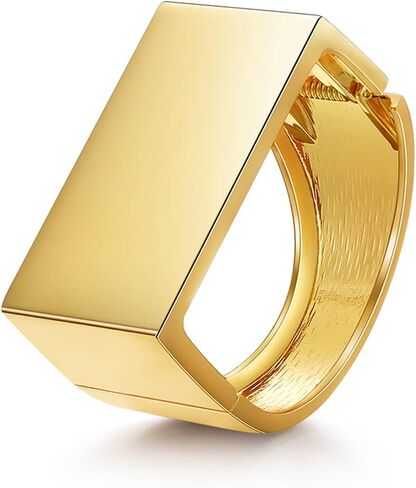 YBMYCM Wide Cuff Chunky Gold Bracelets for Women Open Cuff Bangles Bling Rhinestone Wrist Cuff Bracelets for Women as Gifts in Kuwait