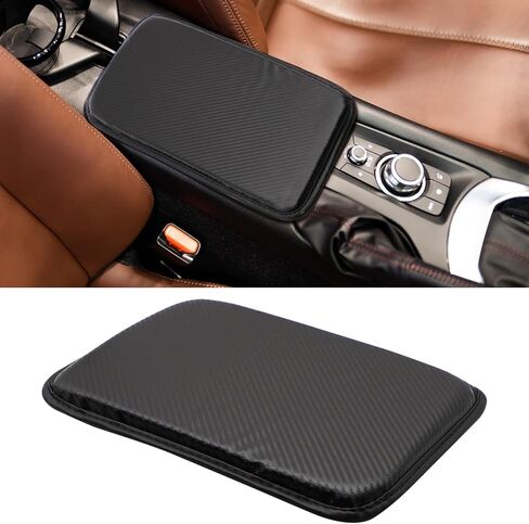 وسادة وحدة التحكم المركزية للسيارة من Dohia، غطاء وحدة التحكم المركزية العالمية للسيارة، وسادة مسند ذراع السيارة من الإسفنج الذكي لمسند ذراع السيارة، غطاء صندوق مقعد جلدي لحماية وحدات التحكم الوسطى لمعظم المركبات والشاحنات والسيارات الدفع الرباعي D2-QCFSX in Kuwait