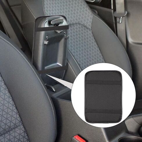 وسادة وحدة التحكم المركزية للسيارة من Dohia، غطاء وحدة التحكم المركزية العالمية للسيارة، وسادة مسند ذراع السيارة من الإسفنج الذكي لمسند ذراع السيارة، غطاء صندوق مقعد جلدي لحماية وحدات التحكم الوسطى لمعظم المركبات والشاحنات والسيارات الدفع الرباعي D2-QCFSX in Kuwait