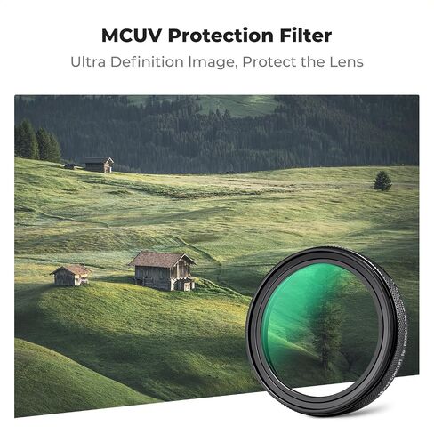 K&F Concept MCUV Protection Filter Kit with Metal Sqaure Lens Hood and Magnetic Lens Cap for Fujifilm X100 Series Camera X100, X100S, X100F, X100T, X100V, X100VI -Silver in Saudi Arabia